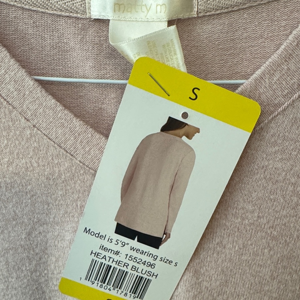 Matty M Soft Pink Knit Top - Picture 2 of 4